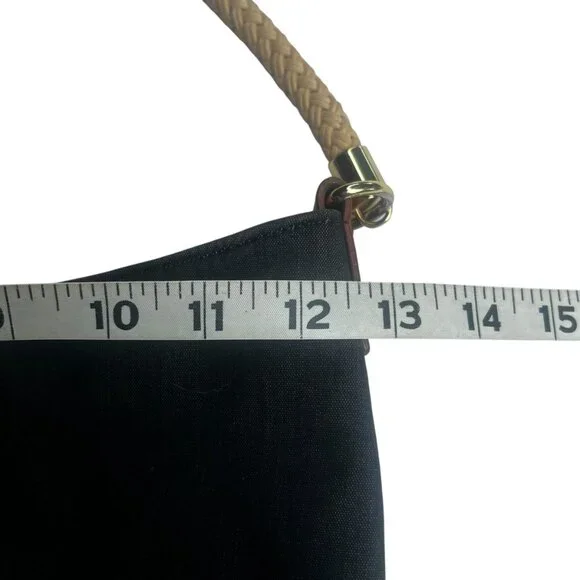 Talbots Denim and Leather Bag with Rope Strap - Picture 3 of 10